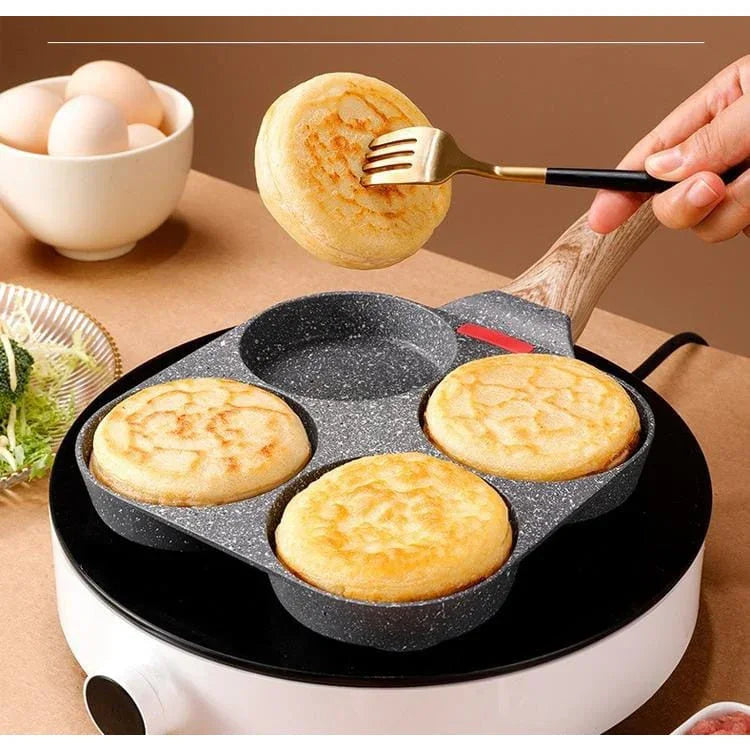 Maifan Non-Stick Stone Frying Pan - 4 Compartments