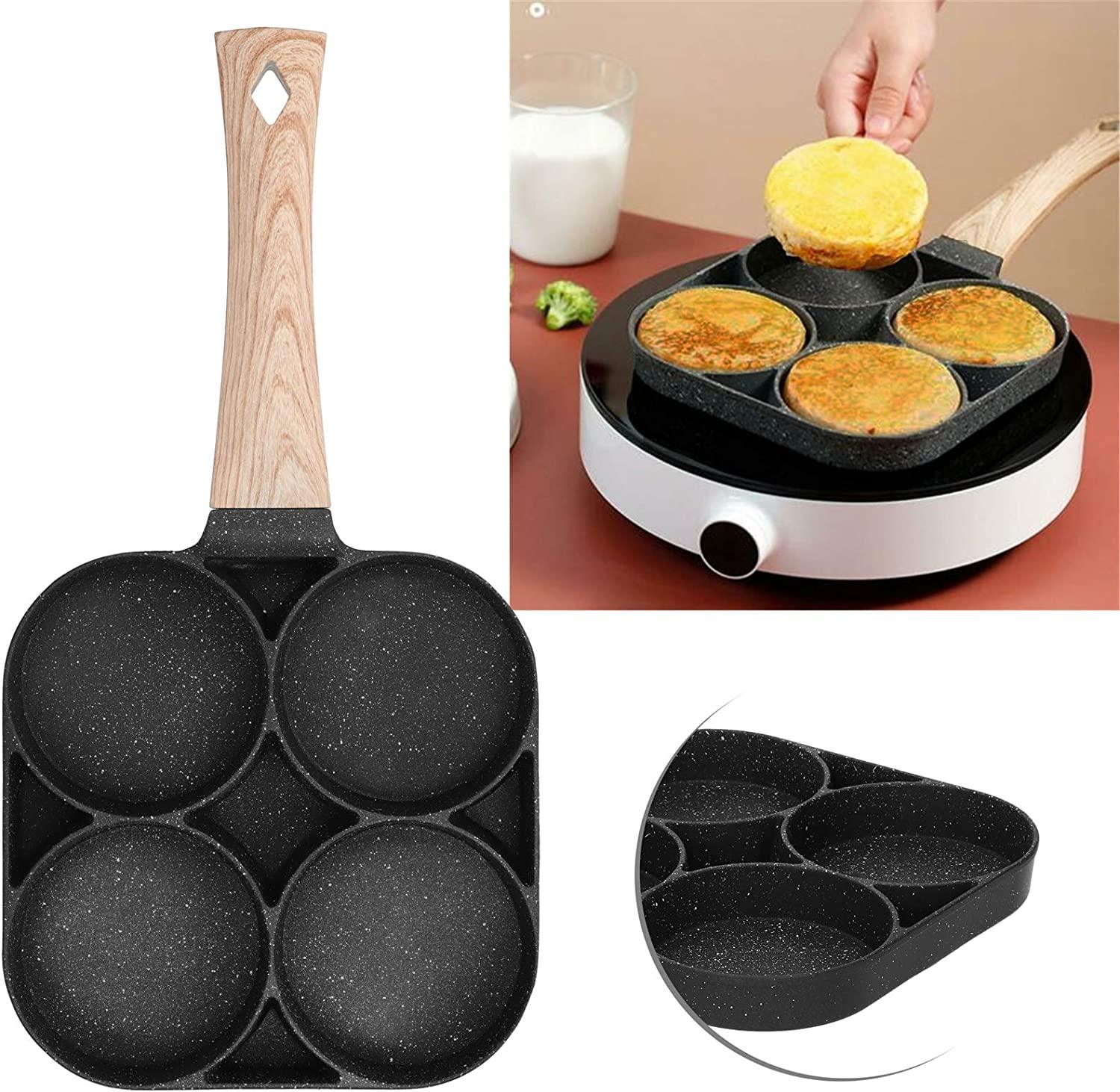 Maifan Non-Stick Stone Frying Pan - 4 Compartments