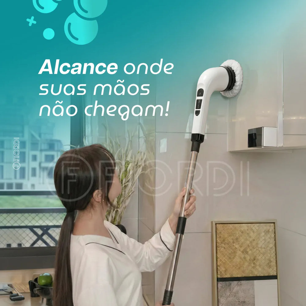 TurboClean - Escova de Limpeza Elétrica 9 em 1