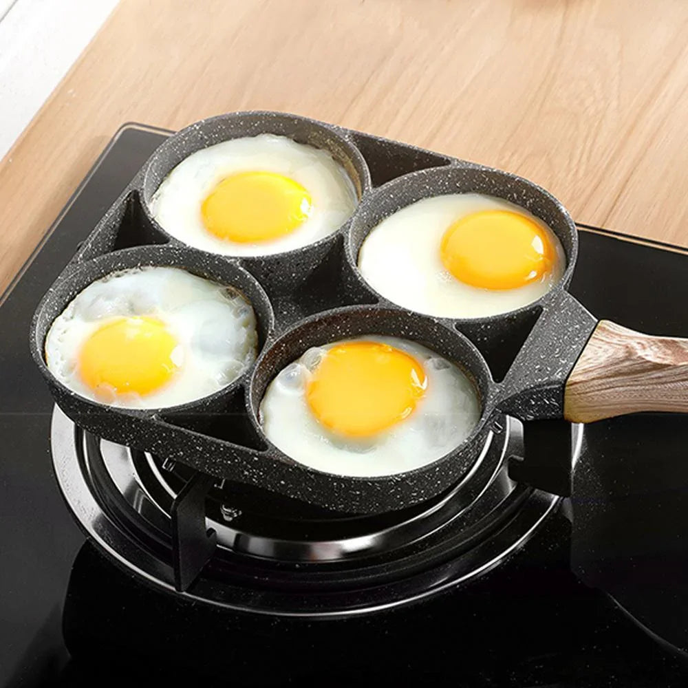 Maifan Non-Stick Stone Frying Pan - 4 Compartments