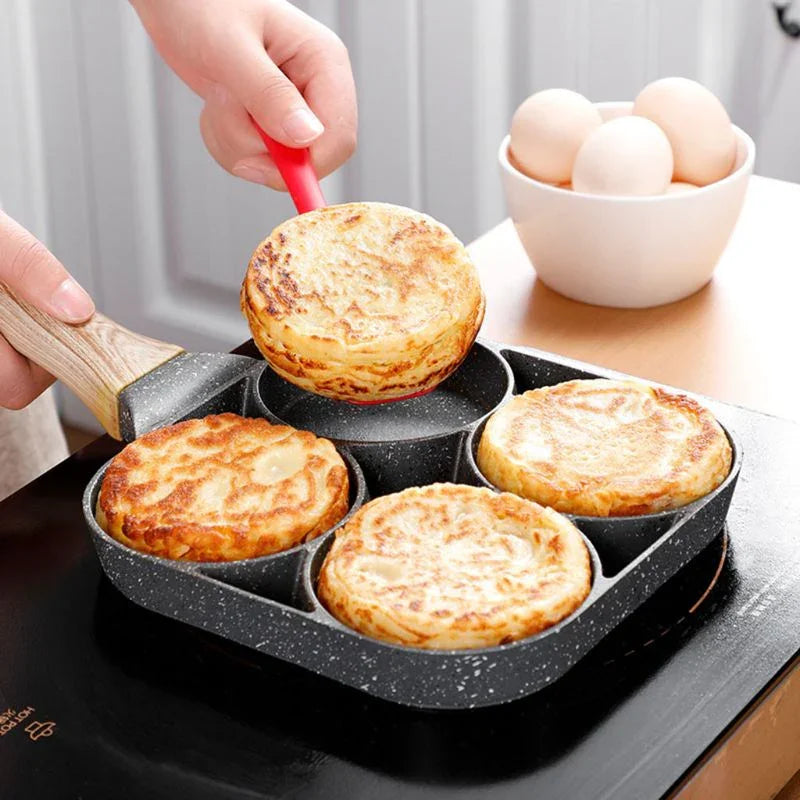 Maifan Non-Stick Stone Frying Pan - 4 Compartments