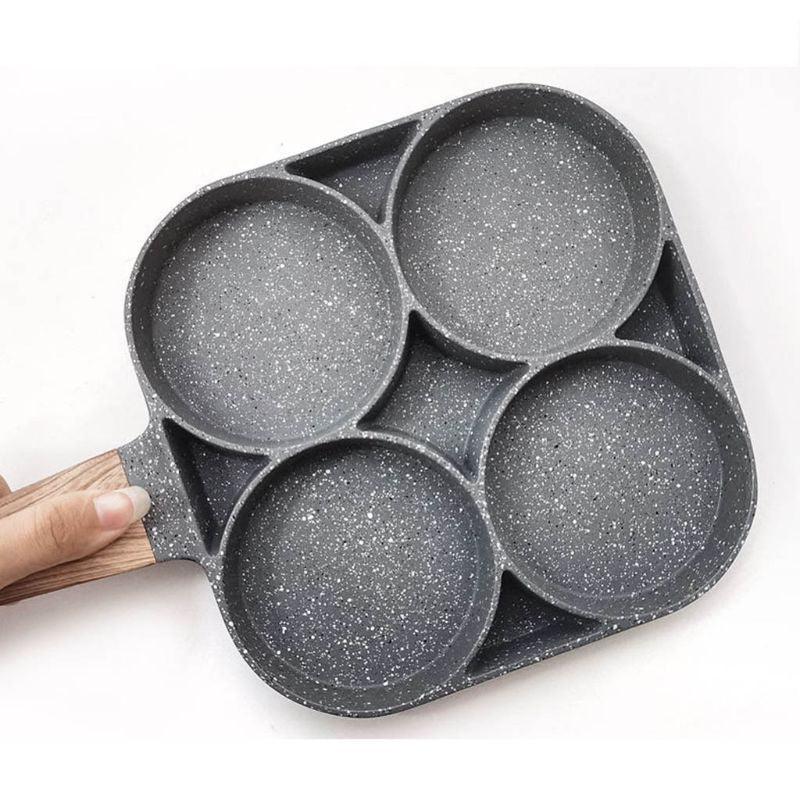 Maifan Non-Stick Stone Frying Pan - 4 Compartments